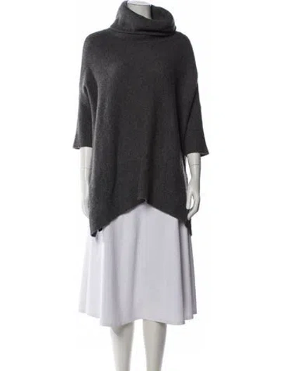 Pre-owned 360cashmere Cashmere Turtleneck Sweater In Gray