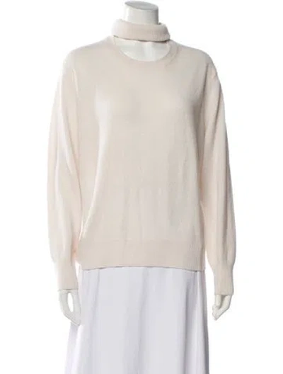 Pre-owned 360cashmere Cashmere Turtleneck Sweater In Neutral
