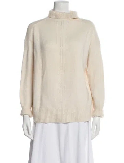 Pre-owned 360cashmere Cashmere Turtleneck Sweater In Neutral