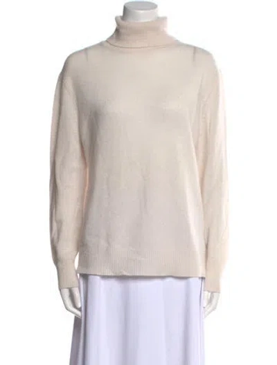 Pre-owned 360cashmere Cashmere Turtleneck Sweater In Neutral