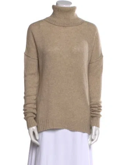 Pre-owned 360cashmere Cashmere Turtleneck Sweater In Neutral