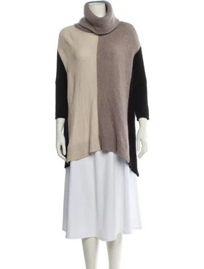 Pre-owned 360cashmere Cashmere Turtleneck Sweater In Neutral