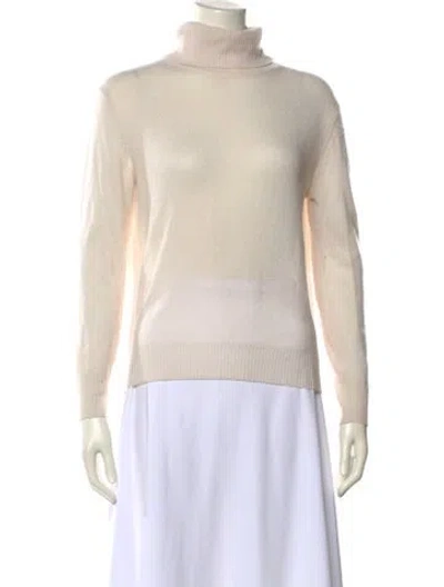 Pre-owned 360cashmere Cashmere Turtleneck Sweater In Neutral