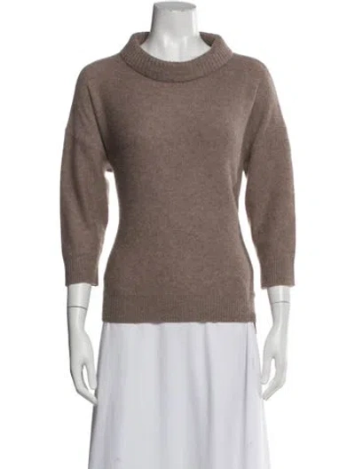 Pre-owned 360cashmere Cashmere Turtleneck Sweater In Neutral