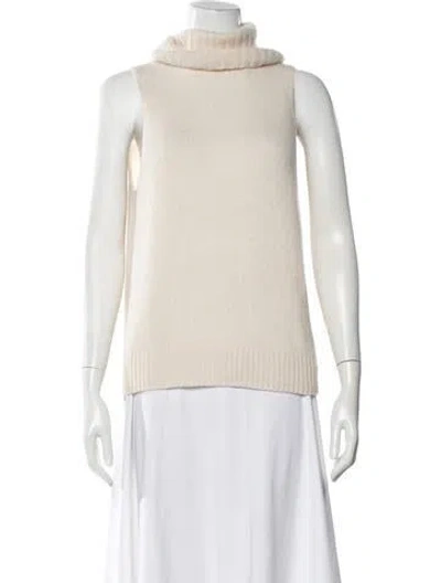 Pre-owned 360cashmere Cashmere Turtleneck Sweater In Neutral