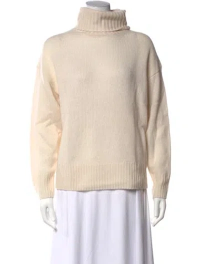 Pre-owned 360cashmere Cashmere Turtleneck Sweater In Neutrals