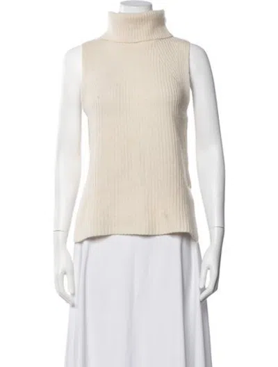 Pre-owned 360cashmere Cashmere Turtleneck Sweater In Neutrals