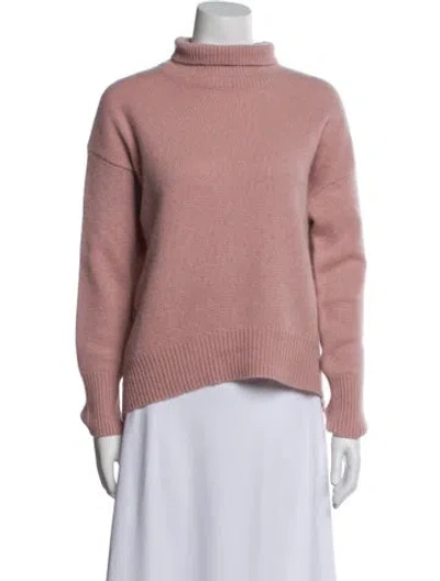 Pre-owned 360cashmere Cashmere Turtleneck Sweater In Pink