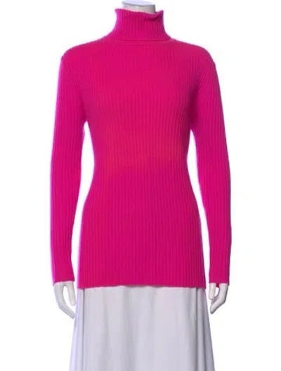 Pre-owned 360cashmere Cashmere Turtleneck Sweater In Pink