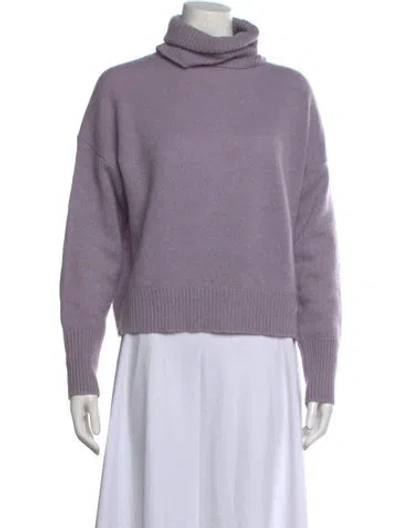 Pre-owned 360cashmere Cashmere Turtleneck Sweater In Purple