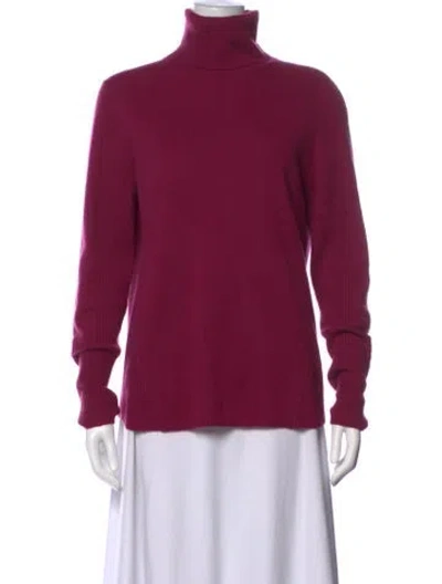 Pre-owned 360cashmere Cashmere Turtleneck Sweater In Purple