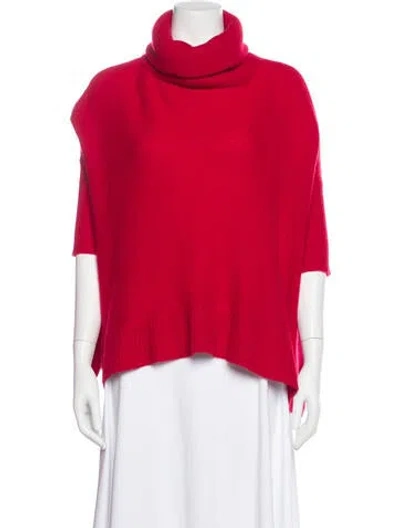Pre-owned 360cashmere Cashmere Turtleneck Sweater In Red