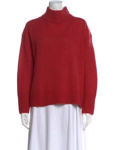 Pre-owned 360cashmere Cashmere Turtleneck Sweater In Red