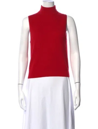 Pre-owned 360cashmere Cashmere Turtleneck Sweater In Red