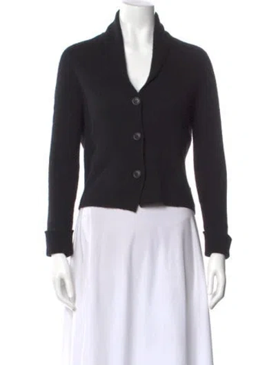 Pre-owned 360cashmere Cashmere V-neck Sweater In Black