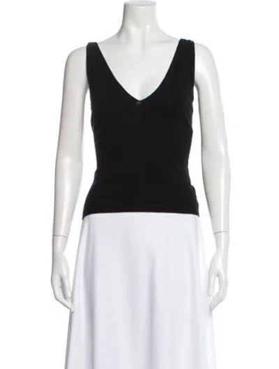 Pre-owned 360cashmere Cashmere V-neck Sweater In Black