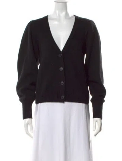 Pre-owned 360cashmere Cashmere V-neck Sweater In Black