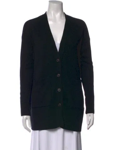 Pre-owned 360cashmere Cashmere V-neck Sweater In Black