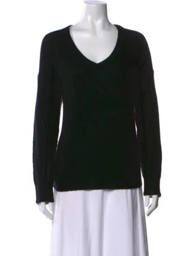 Pre-owned 360cashmere Cashmere V-neck Sweater In Black