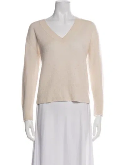 Pre-owned 360cashmere Cashmere V-neck Sweater In Blue