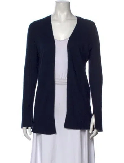 Pre-owned 360cashmere Cashmere V-neck Sweater In Blue