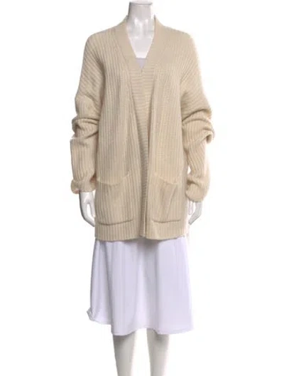 Pre-owned 360cashmere Cashmere V-neck Sweater In Brown