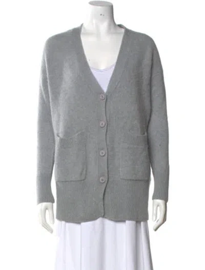 Pre-owned 360cashmere Cashmere V-neck Sweater In Gray