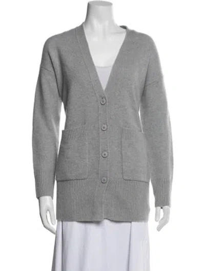 Pre-owned 360cashmere Cashmere V-neck Sweater In Gray