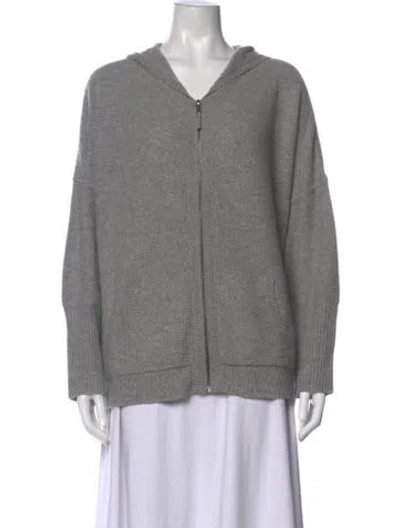 Pre-owned 360cashmere Cashmere V-neck Sweater In Grey