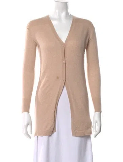 Pre-owned 360cashmere Cashmere V-neck Sweater In Neutral