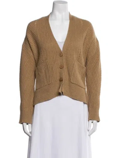 Pre-owned 360cashmere Cashmere V-neck Sweater In Neutral