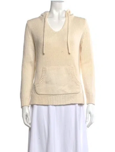 Pre-owned 360cashmere Cashmere V-neck Sweater In Neutral