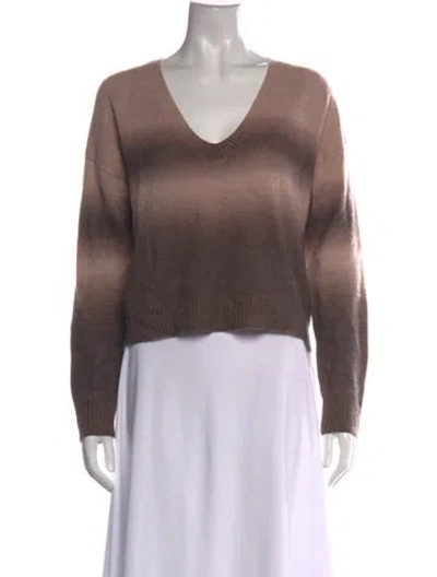 Pre-owned 360cashmere Cashmere V-neck Sweater In Neutrals