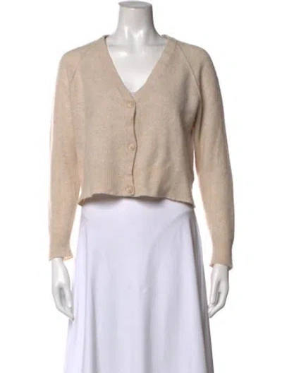 Pre-owned 360cashmere Cashmere V-neck Sweater In Neutrals