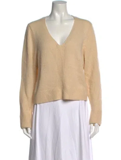 Pre-owned 360cashmere Cashmere V-neck Sweater In Neutrals
