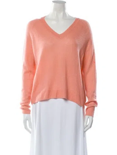 Pre-owned 360cashmere Cashmere V-neck Sweater In Pink