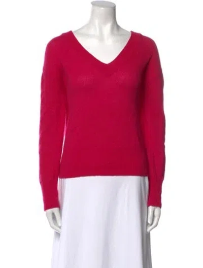 Pre-owned 360cashmere Cashmere V-neck Sweater In Pink