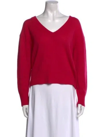 Pre-owned 360cashmere Cashmere V-neck Sweater In Pink
