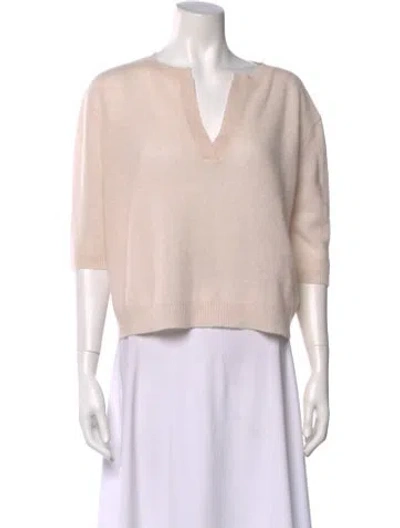 Pre-owned 360cashmere Cashmere V-neck Sweater In Pink