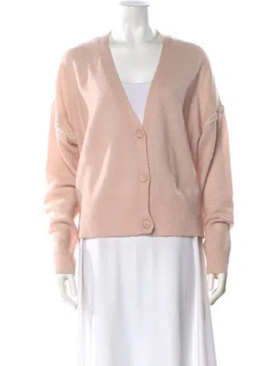 Pre-owned 360cashmere Cashmere V-neck Sweater In Pink
