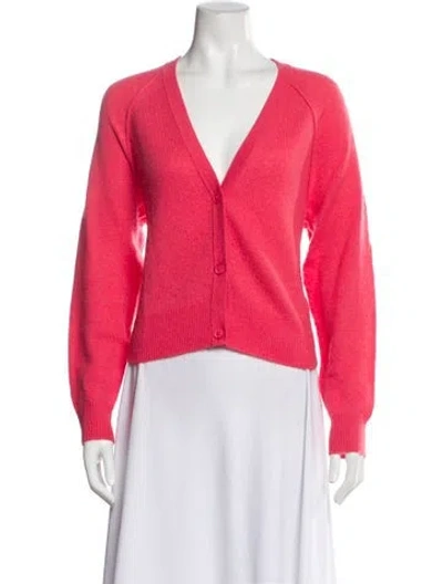 Pre-owned 360cashmere Cashmere V-neck Sweater In Pink
