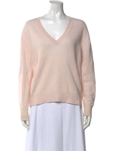 Pre-owned 360cashmere Cashmere V-neck Sweater In Pink