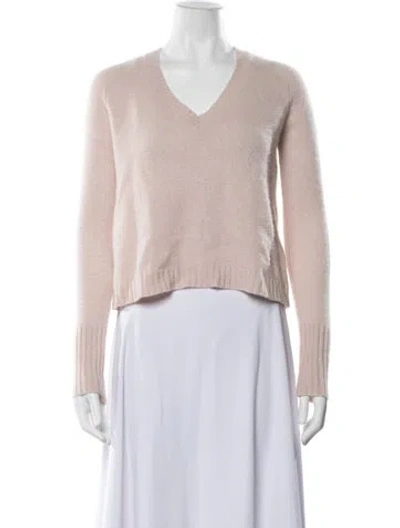 Pre-owned 360cashmere Cashmere V-neck Sweater In Pink