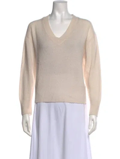 Pre-owned 360cashmere Cashmere V-neck Sweater In Transparent