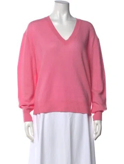 Pre-owned 360cashmere Cashmere V-neck Sweater W/ Tags In Pink