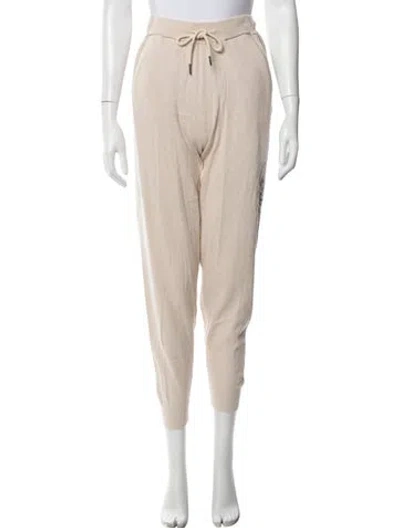 Pre-owned 360cashmere Embroidered Accent Lounge Set W/ Tags In Neutrals
