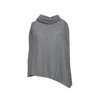 360cashmere 360 Cashmere Maude Poncho In Wool And Cashmere Blend - 4grey