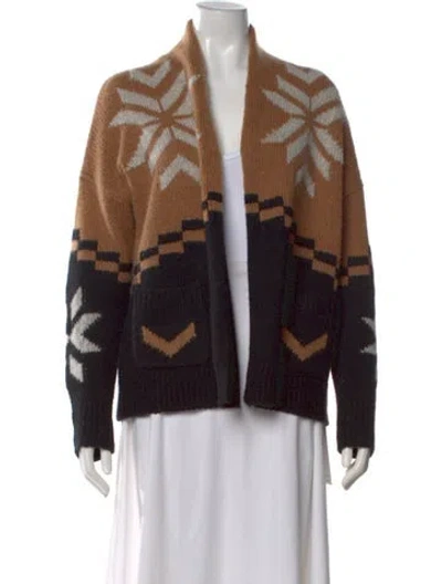 Pre-owned 360cashmere Merino Wool Patterned Sweater In Black