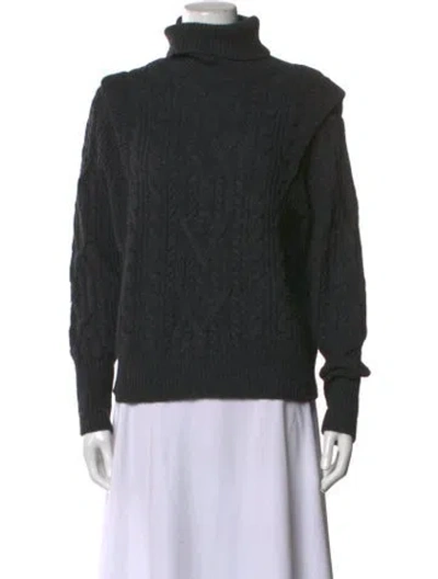 Pre-owned 360cashmere Merino Wool Turtleneck Sweater In Grey