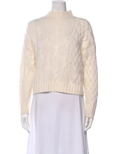 Pre-owned 360cashmere Mock Neck Sweater In Neutral